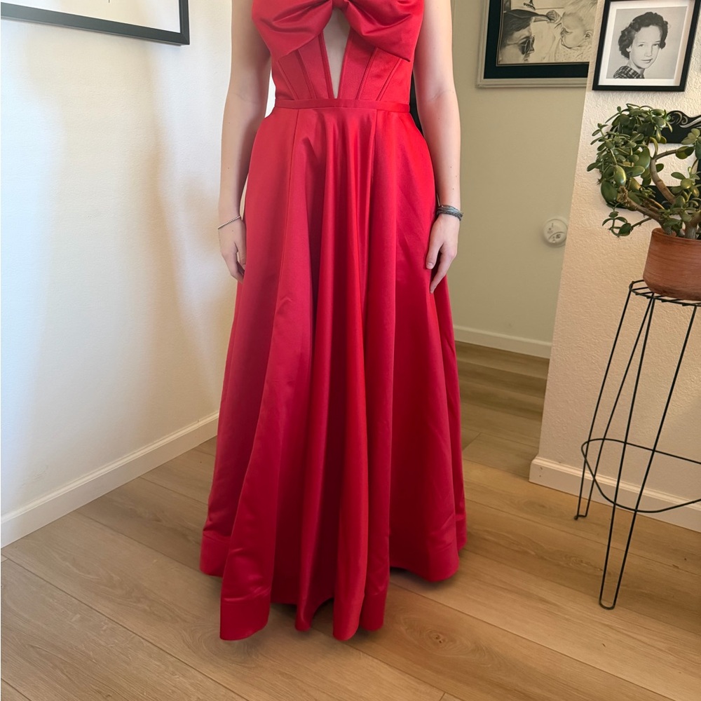 Elegant Red Evening Gown